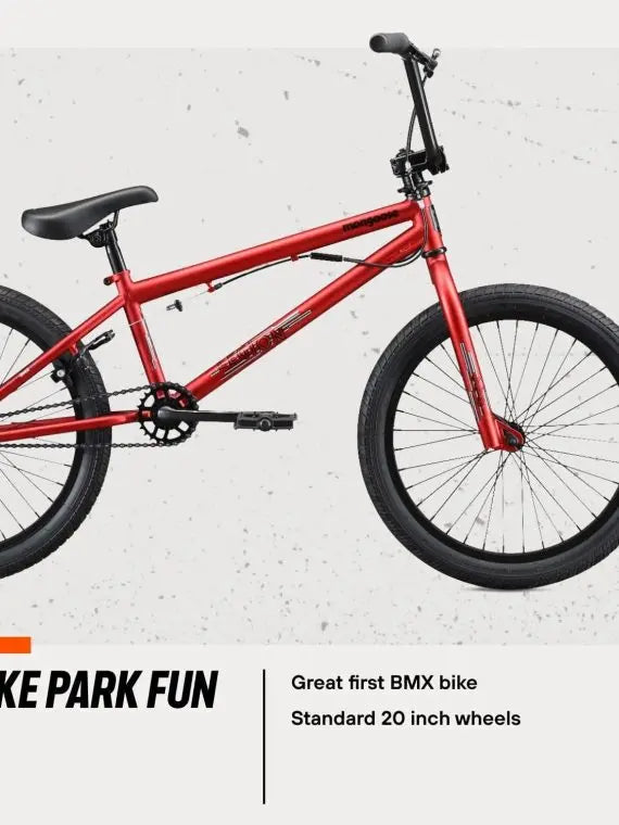 Legion Kids BMX Bike - Freestyle, Hi-Ten Steel Frame, Micro Drive Gearing, 16-20 Wheels, Silver