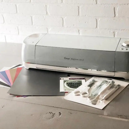 Cricut Cutting Machine Bundle With 8 9 in. x 12 in. Vinyl Sheets - Explore Air 2