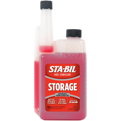 STA-BIL Storage Fuel Stabilizer Gasoline Treatment 32 Fl. Oz. - Treats 80 Gallons