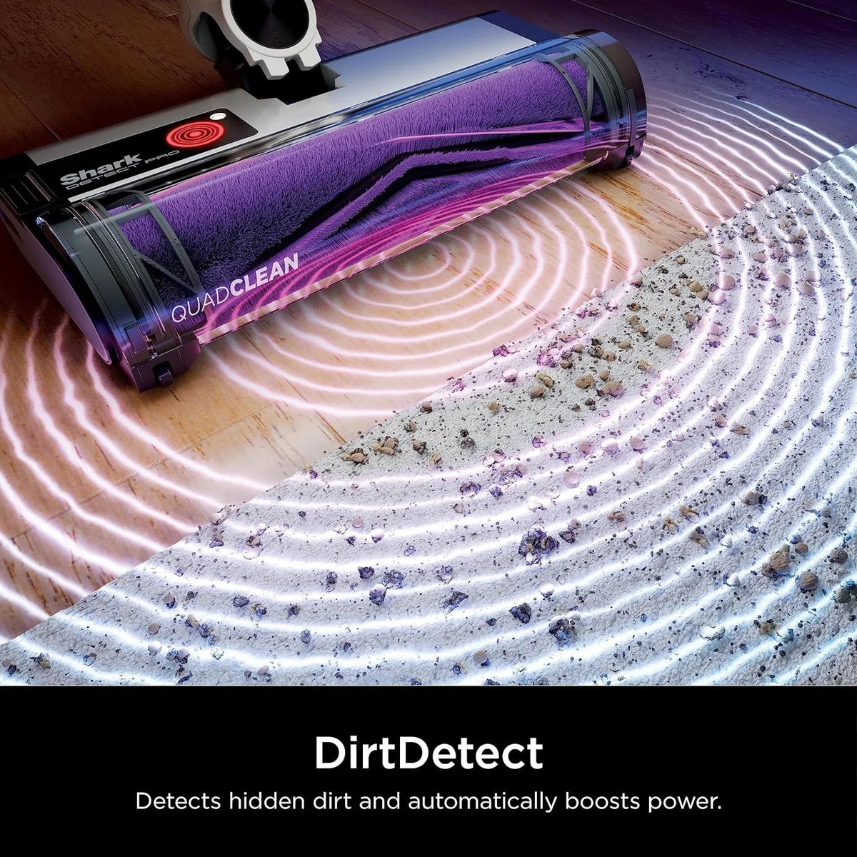 Shark Cordless HEPA QuadClean Multi-Surface Stick Vacuum, Grey/Brass - R-IW1111 (Refurbished)