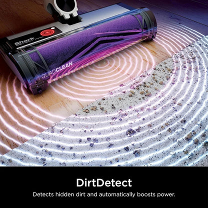Shark Cordless HEPA QuadClean Multi-Surface Stick Vacuum, Grey/Brass - R-IW1111 (Refurbished)