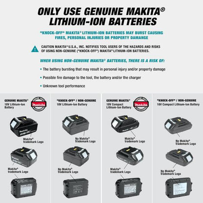 Makita 18V LXT 5.0 Ah Lithium-Ion Brushless Cordless Combo Kit With Oscillating Multi-Tool - XT507PT/XMT03Z