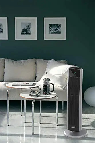 Lasko Ceramic Tower Heater With Oscillation, 29.5 in, Black - 5586