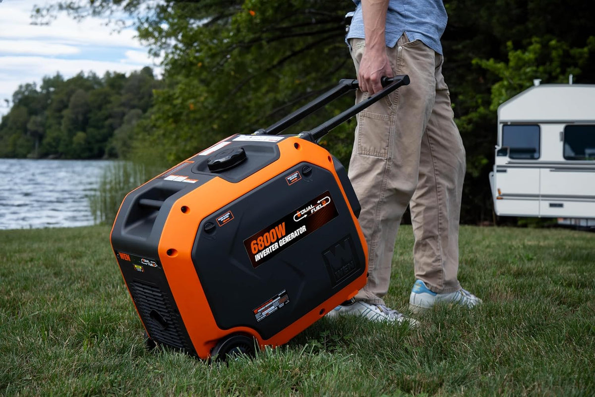 6800W Dual Fuel Inverter Generator, RV-Ready With CO Watchdog
