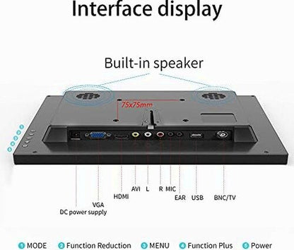 Thinlerain 13.3 Inch Mini LED Monitor 1366x768 With HDMI, VGA, AV, BNC And USB Input