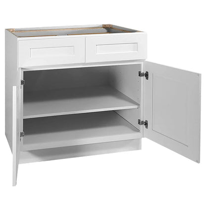 Design House Brookings Unassembled Shaker Base Kitchen Cabinet 36x34.5x24, White - 561407