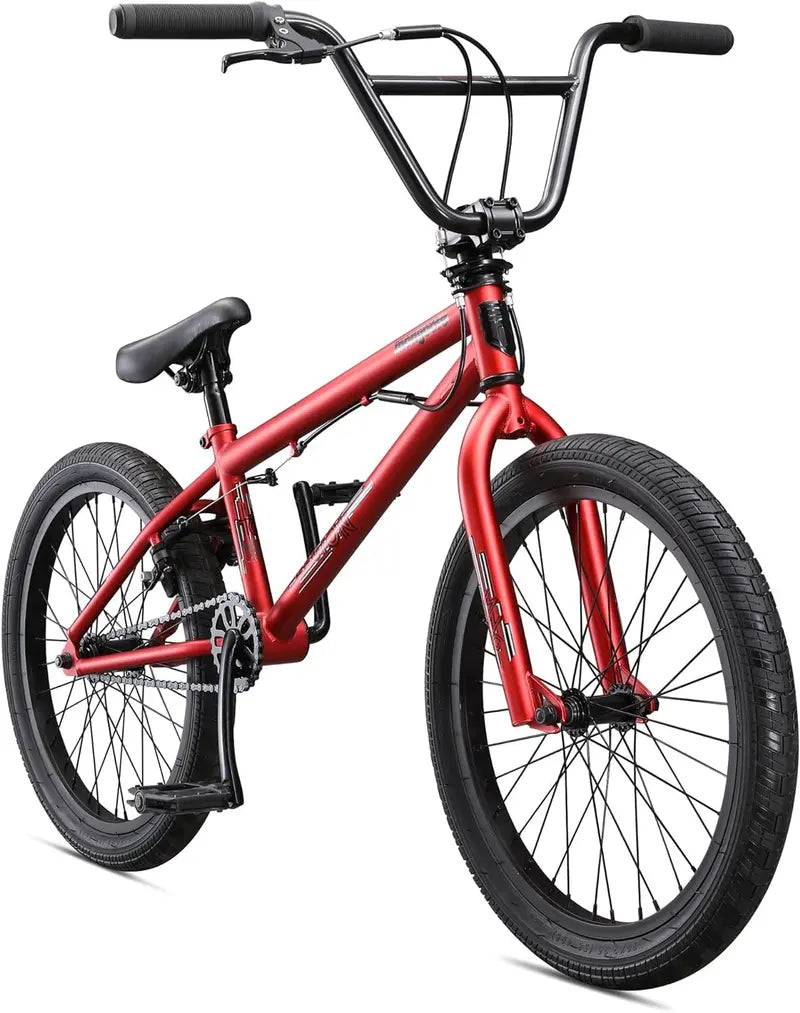 Legion Kids BMX Bike - Freestyle, Hi-Ten Steel Frame, Micro Drive Gearing, 16-20 Wheels, Silver
