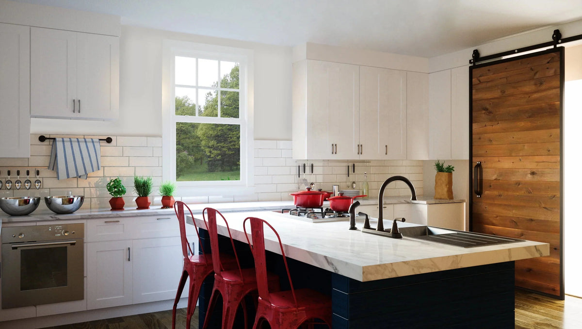 Design House Brookings Unassembled Shaker Base Kitchen Cabinet 36x34.5x24, White - 561407