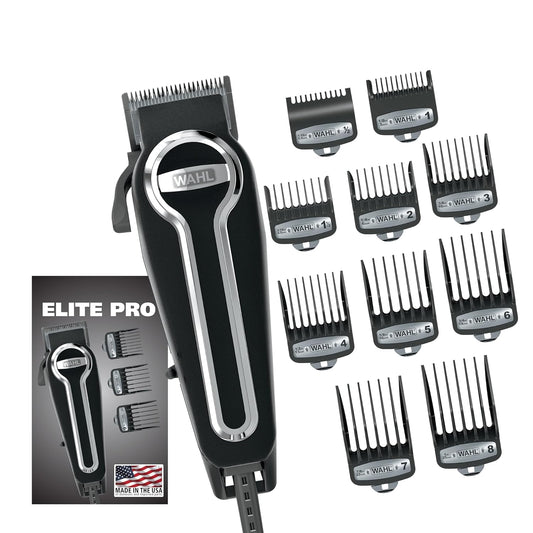 Wahl Elite Pro Corded Home Haircut And Grooming Kit For Men - 79602M