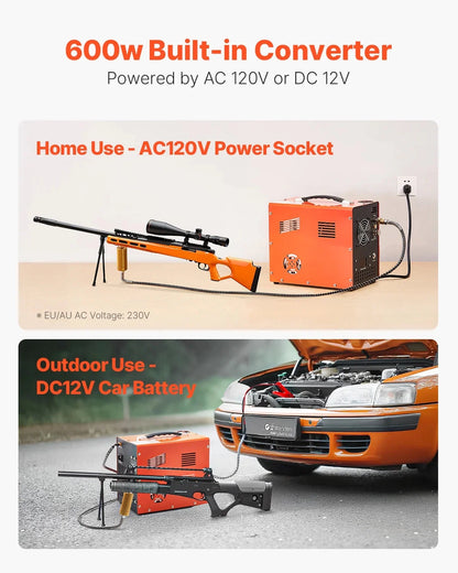 KFFKFF PCP Air Compressor 4500PSI/30Mpa 300W DC12V/AC120V