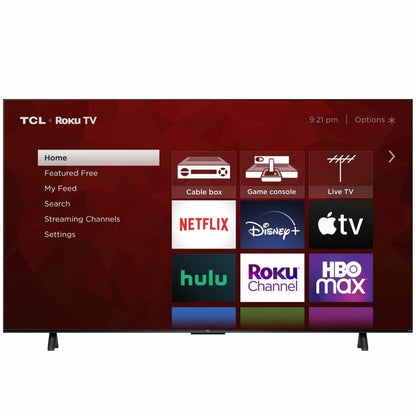 TCL 75 inch 4-Series 4K UHD HDR Smart Roku TV With Voice Control And AirPlay - 4-Series