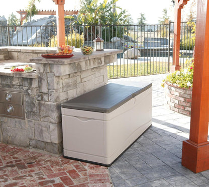 LIFETIME Extra Large Deck Box 130 Gallon Desert Sand/Brown - 60012