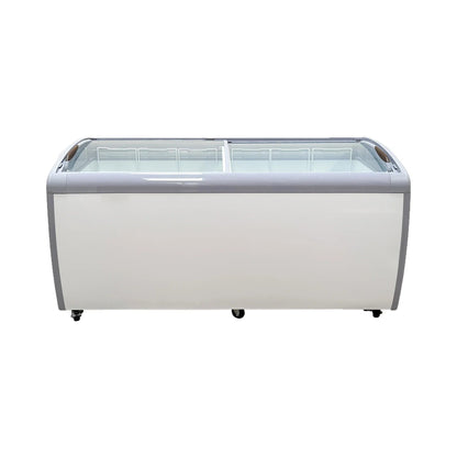 Commercial Chest Freezer, 14.5 Cu. Ft., 72 in Curved Glass Lid