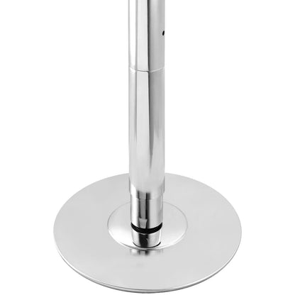 KFFKFF Dance Pole Set, 45mm Stainless Steel, Silver - HM-590S