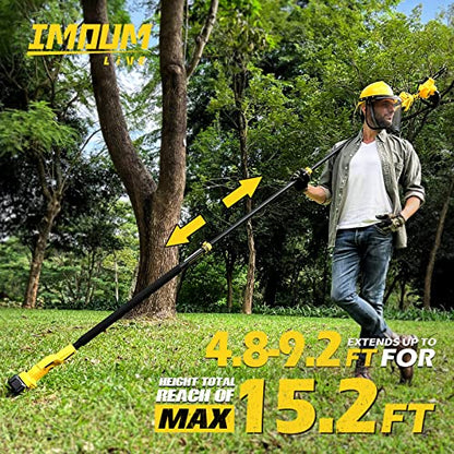 IMOUMLIVE 2-in-1 Brushless Cordless Pole Saw And 8 Inch Mini Chainsaw - 8 Inch
