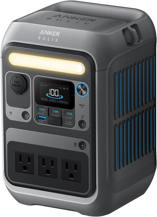 Anker SOLIX C300 Portable Power Station, 288Wh Battery, 300W - C300