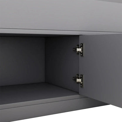Twin/Full Captain Platform Bed With 4 Drawers And Storage Bookcase Headboard