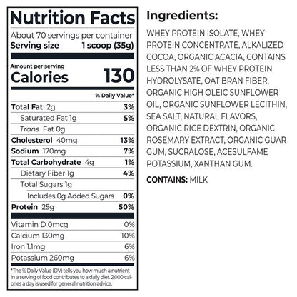 Kirkland Signature Whey Protein, Creamy Chocolate, 5.4 lbs