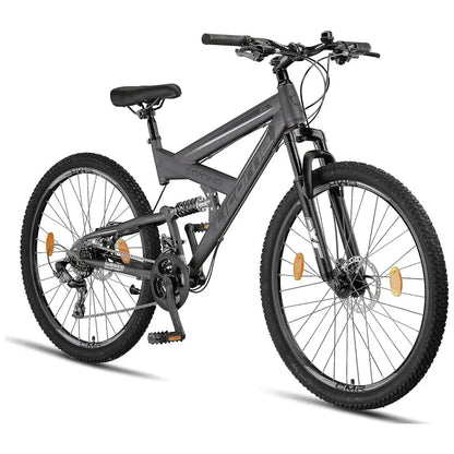 Licorne Bike Strong 2D Premium Hardtail Mountain Bike - Aluminum Frame, 21-Speed Drivetrain