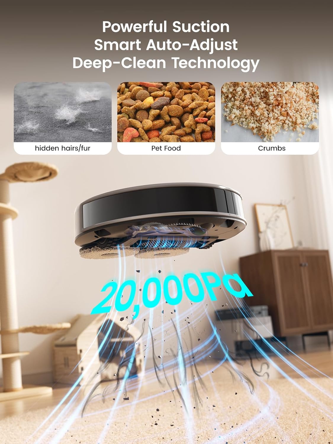 Lefant LiDAR Robot Vacuum And Mop, 20,000Pa Suction, 90-Day Self-Emptying - M3 Max