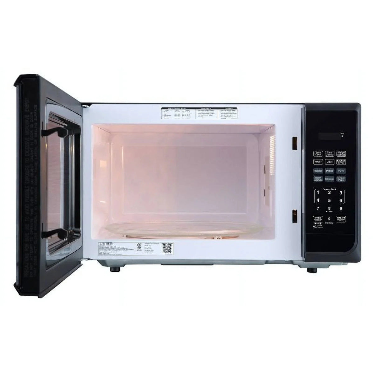 BLACK+DECKER 1.1 Cu. Ft. 1000 Watt Microwave Oven, Stainless Steel - EM031M2CE