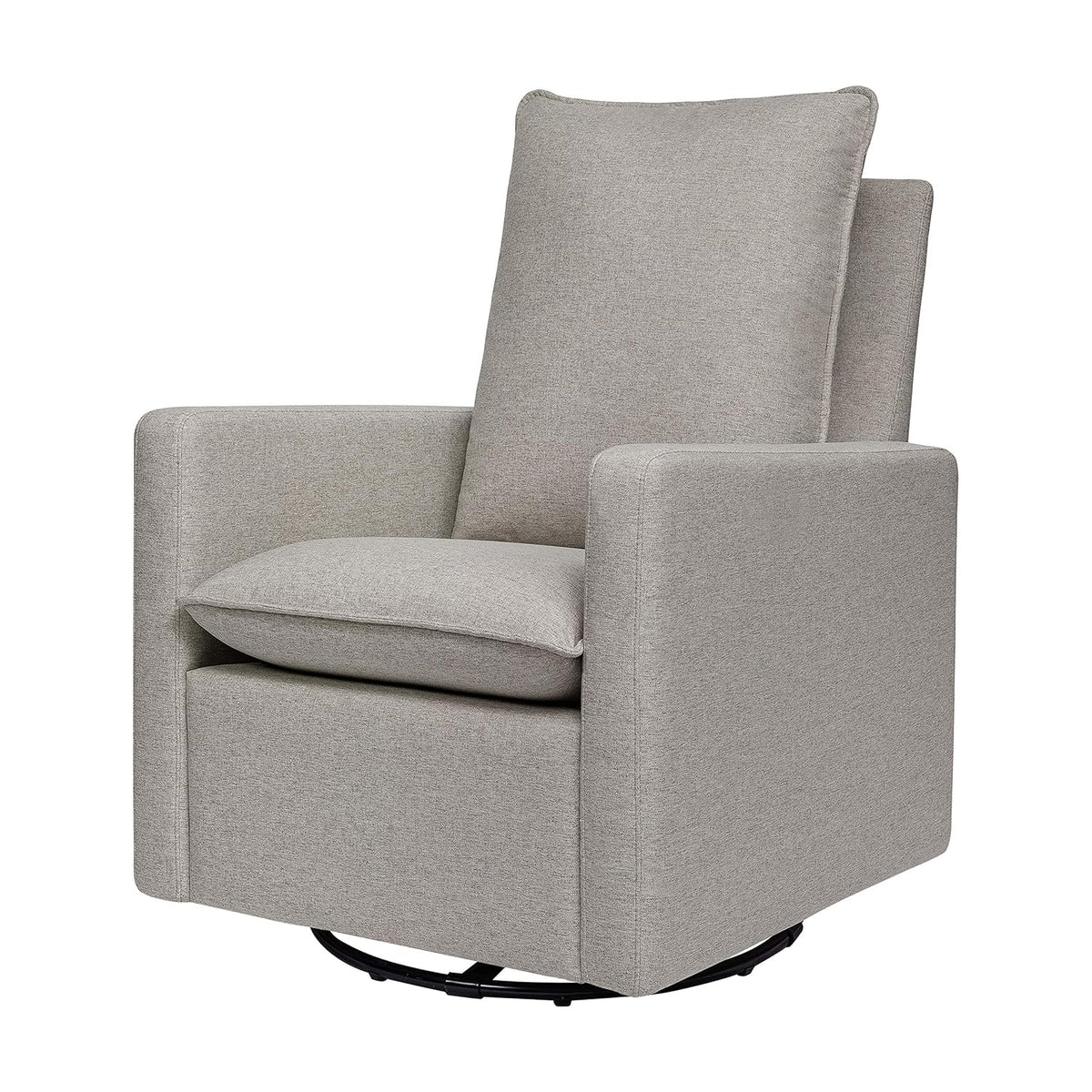 Babyletto Cali Pillowback Swivel Glider - Performance Grey Eco-Weave