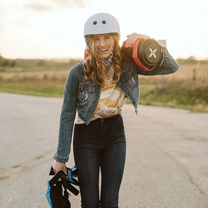 Hover-1 Rebel Kids Hoverboard With LED Headlight, 6 mph Max Speed, 130 lbs Max Weight, 3 Miles Max Distance - Pink Zebra