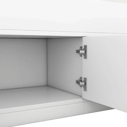 Twin/Full Captain Platform Bed With 4 Drawers And Storage Bookcase Headboard