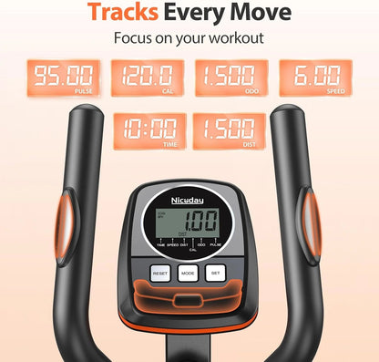 Niceday Elliptical Machine, 15.5-20IN Stride, 16 Levels, 500LB Capacity - CT11S
