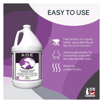 AOE Animal Odor Eliminator Gallon Cedar Scent Deodorizer For Pets And Fabrics