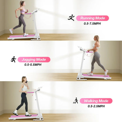 FYC Foldable Home Treadmill, 2.5 HP, 7.5 MPH, 40x14 in Running Belt