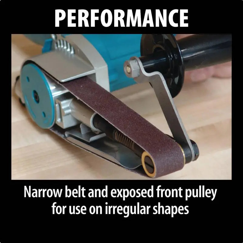 MAKITA 1-1/8 In. X 21 In. Belt Sander, 5.0 A, Teal - 9031