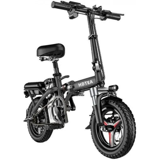 Folding Electric Bike, 250W Fat Tire, Black