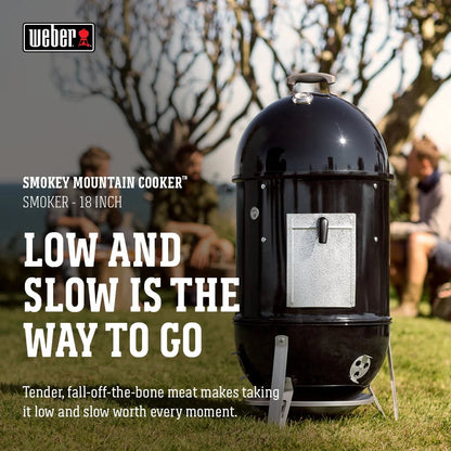 Weber Smokey Mountain Cooker Smoker 18.5 In.